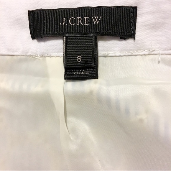 J Crew Blue White Embroidered Seersucker Skirt - Picture 5 of 6